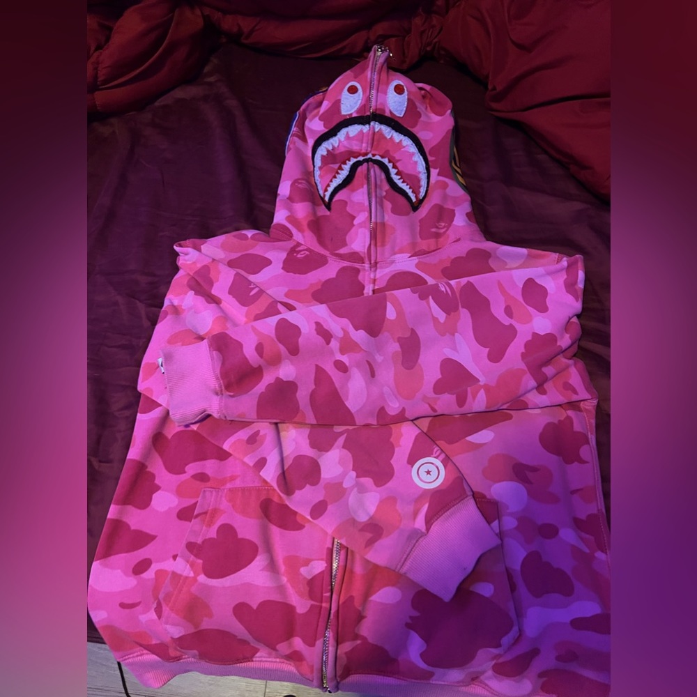 Pink Bape Hoodie
